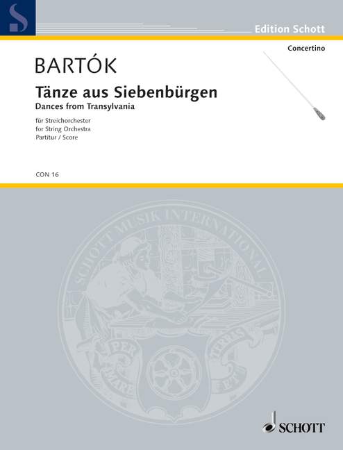 Dances from Transylvania, for string orchestra, Score