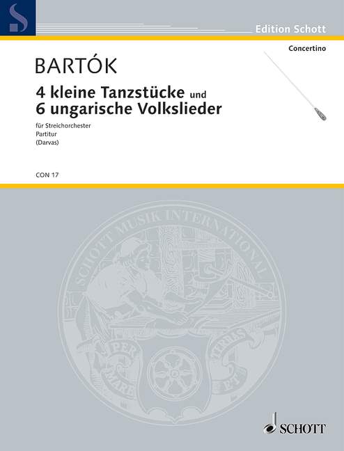 4 Easy Dance Pieces / 6 Hungarian Folksongs, for String orchestra, Score