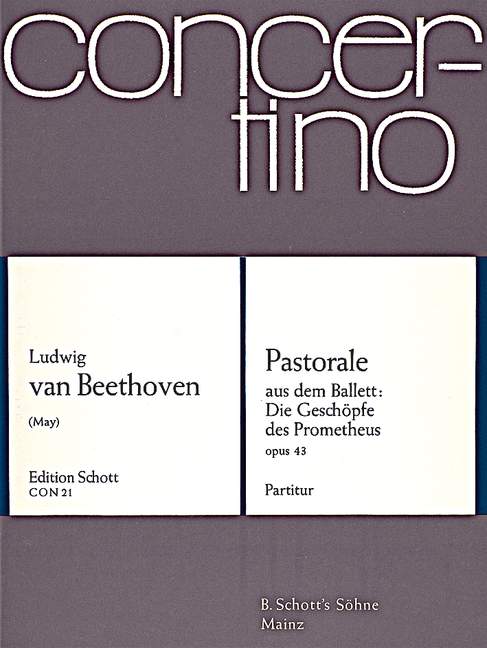 Pastorale op. 43, C Major, for orchestra, Score