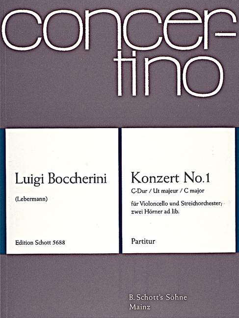 Concerto No. 1 C Major G 477, for 2 Hörner ad libitum, Score