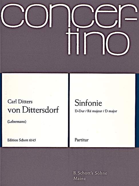 Symphony D Major Krebs vakat, for orchestra, Score