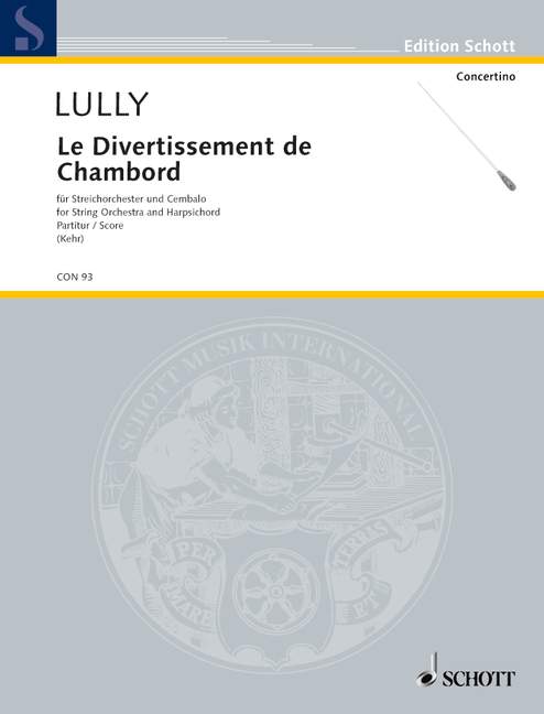 Le Divertissement de Chambord, for string orchestra and harpsichord, Score