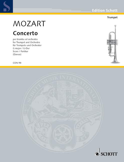 Concerto G-Dur, per Tromba ed Orchestra, for trumpet and orchestra, Score