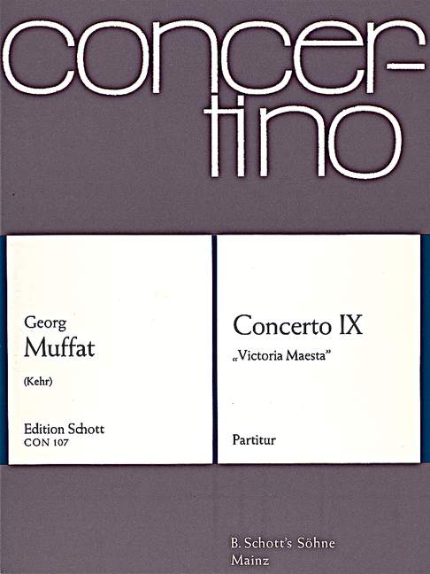 Concerto IX, Victoria Maesta, for string orchestra, Score