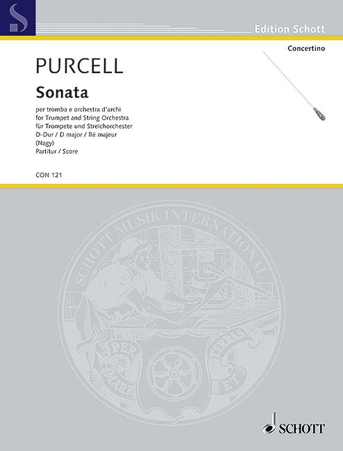 Sonata D Major, for trumpet and string orchestra, Score