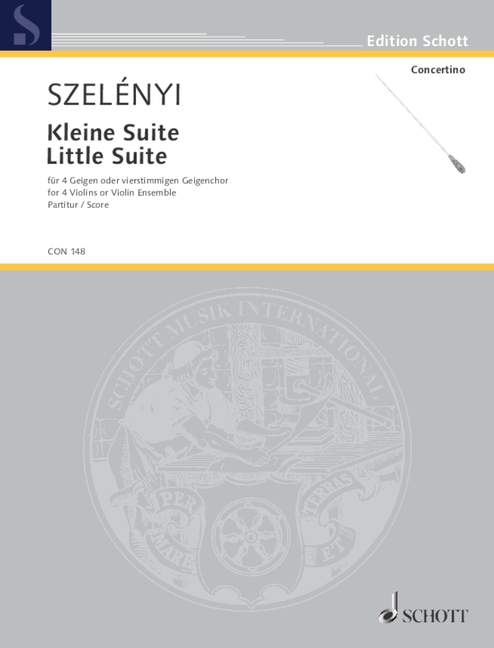 Little Suite, for 4-part violin ensemble or 4 violins solo, Score