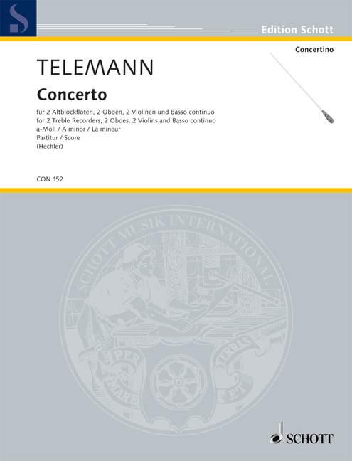 Concerto A minor, for Violoncello (Viola da gamba) ad libitum, Score