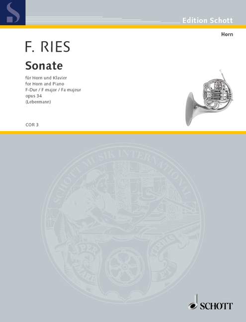 Sonata in F major op. 34, for horn and piano