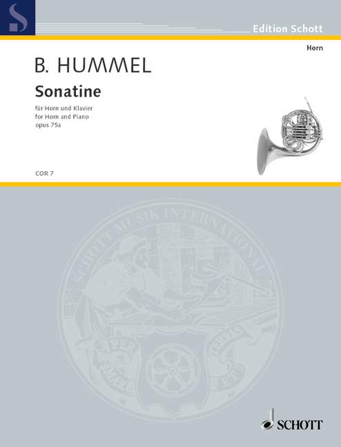 Sonatina op. 75a, for horn and piano