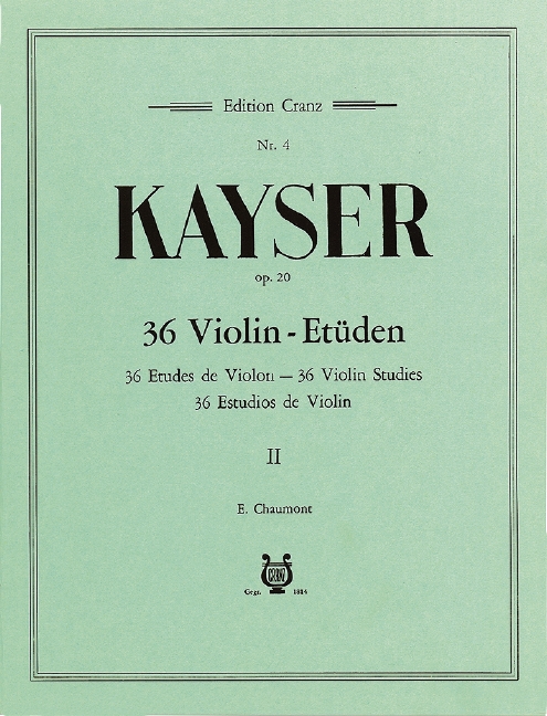 36 Violin Studies op. 20 Vol. 2