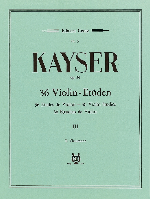 36 Violin Studies op. 20 Vol. 3