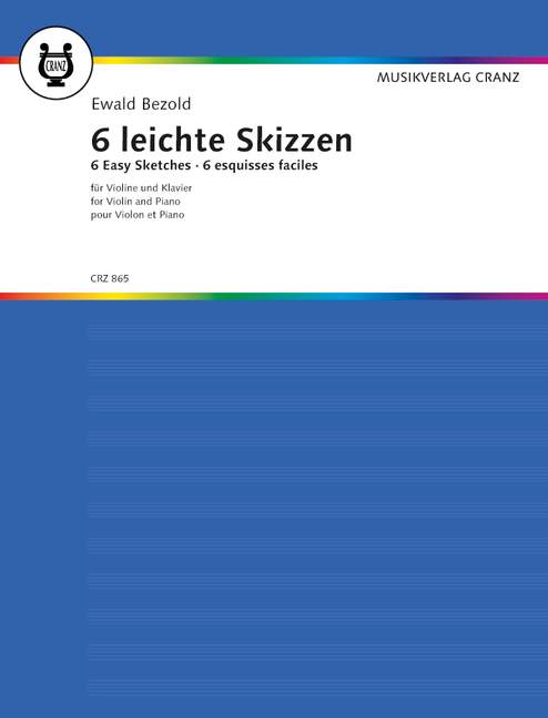 6 leichte klingende Skizzen, for violin and piano