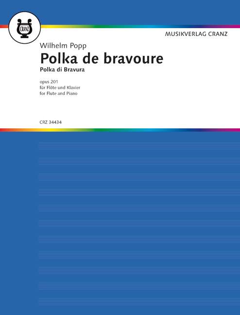 Polka de bravoure op. 201, for flute and piano