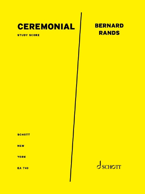 Ceremonial, for wind ensemble, Study score