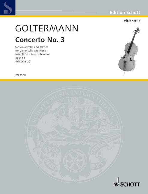 Concerto op. 51, No. 3 B Minor, for cello and piano