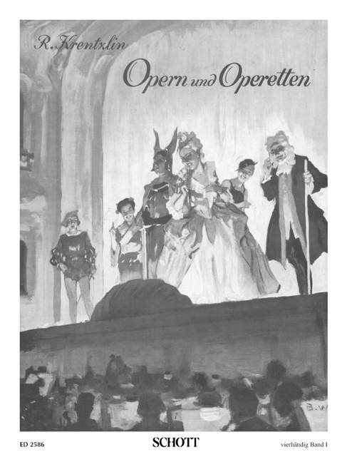 Operas and Operettas Vol. 1, A selection of 40 arias and pieces, for piano (4 hands)