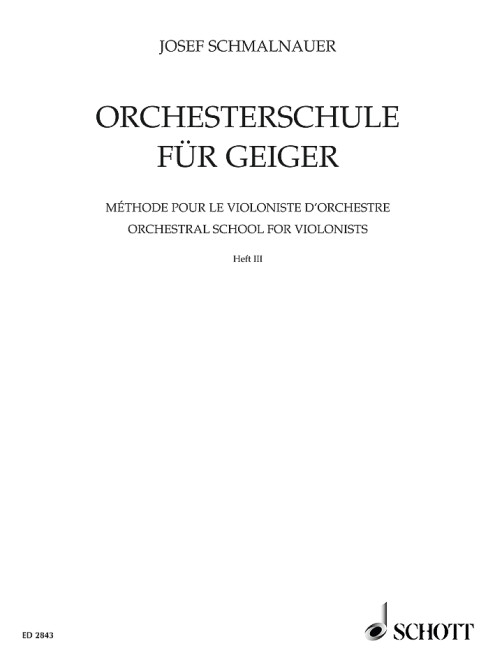 Orchestral School for Violinists Vol. 3, Die technisch wichtigsten Stellen aus der Konzert- und Opernliteratur