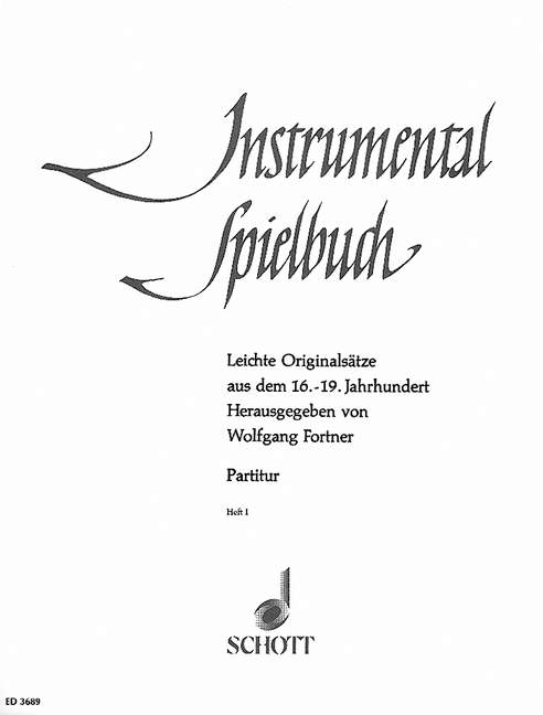 Instrumental-play book Vol. 1, Light Original movements between the 1600 - 1900s., for Wind Instruments, Strings and Basso continuo, Score