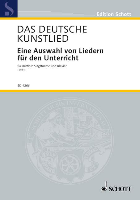Das deutsche Kunstlied, Eine Auswahl von Lieder für den Unterricht, for voice and piano