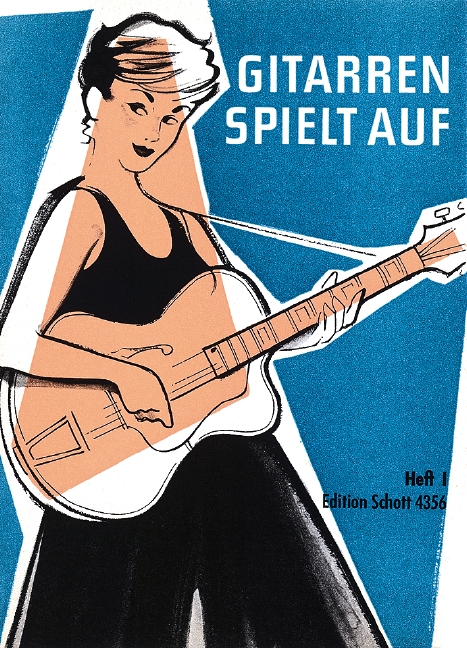 Gitarren spielt auf Book 1, Beliebte und volkstümliche Lieder, leicht gesetzt und mit einer Spielanweisung versehen, for high and medium Voice and Guitar