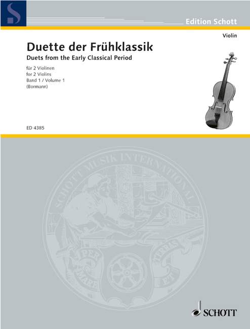 Duette der Frühklassik, for 2 violins, Performing score