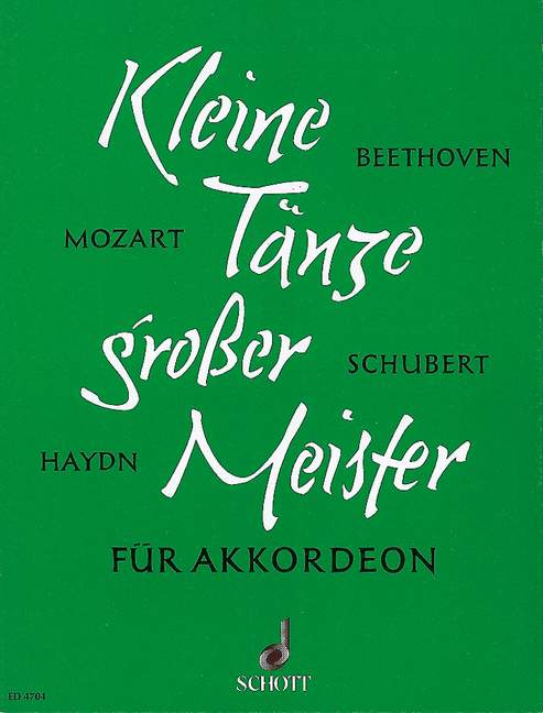 Kleine Tänze großer Meister, for Accordion