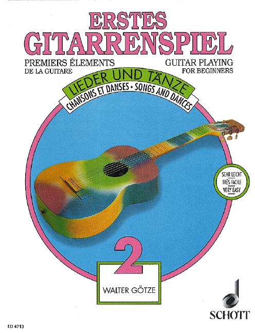 Guitar Playing for Beginners, Lieder und Tänze, sehr leicht gesetzt
