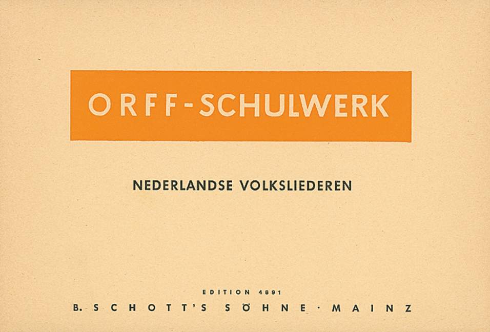 Nederlandse Volksliederen, for voice, recorder and percussion, Vocal and performing score