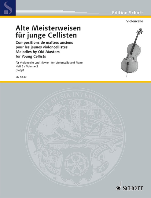 Melodies by Old Masters, for Young Cellists, for cello and piano