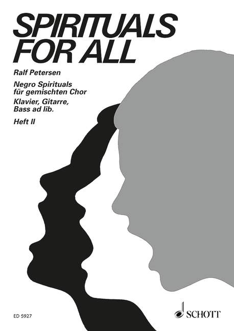 Spirituals for all Book 2, Spirituals, for mixed choir (SATB) with combo (piano, guitar, bass), Score