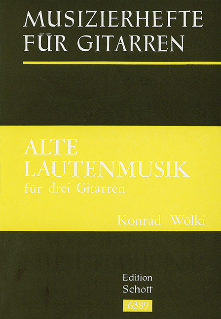 Alte Lautenmusik, for 3 guitars, Performing score
