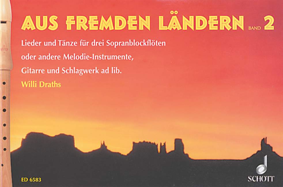 Aus fremden Ländern Vol. 2, Song and Dance, for Gitarre und Schlagwerk ad libitum, Performing score