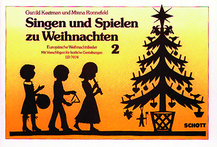 Singen und Spielen zu Weihnachten Vol. 2, Europäische Weihnachtslieder, for 2 descant recorders and Orff-instruments, Vocal and performing score
