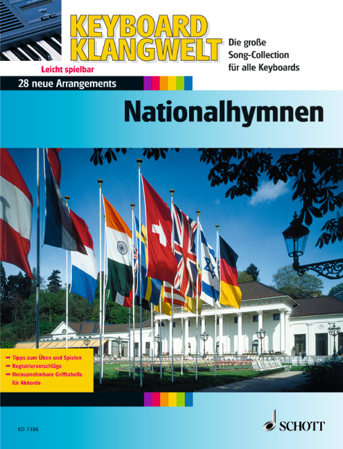 National Anthems, 28 easy arrangements, for keyboard