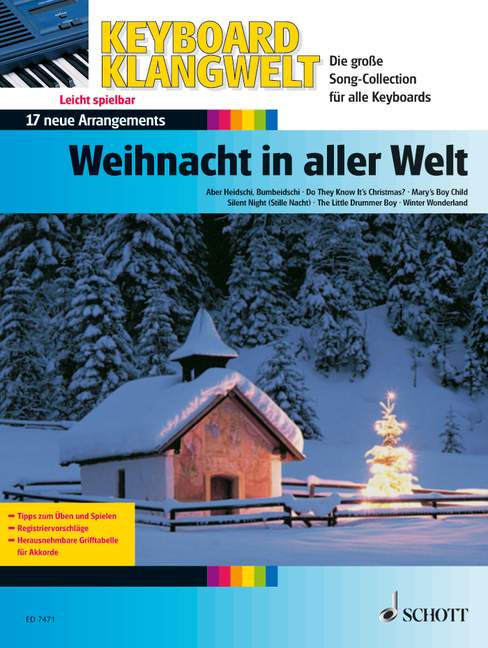 Weihnacht in aller Welt, 17 neue Arrangements - leicht spielbar, for keyboard