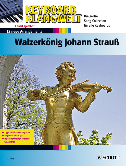 Waltz King Johann Strauss, 12 new Arrangements, for keyboard