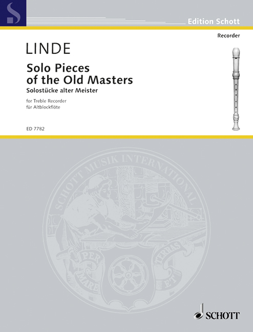 Solo Pieces of the Old Masters, for treble recorder