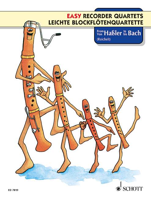 From Haßler to Bach Vol. 1, for 4 recorders (SATB), Performing score