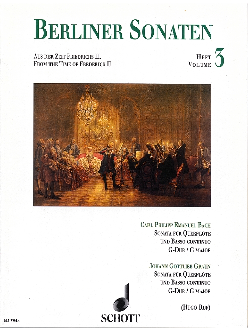 Berlin Sonatas Vol. 3, From the Time of Frederick II, for flute and basso continuo
