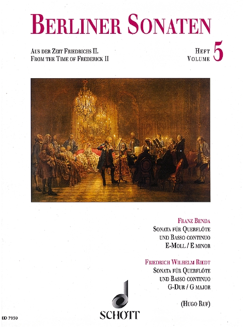 Berlin Sonatas Vol. 5, From the Time of Frederick II, for flute and basso continuo