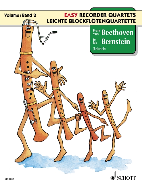 From Beethoven to Bernstein Vol. 2, for 4 recorders (SATB), Performing score