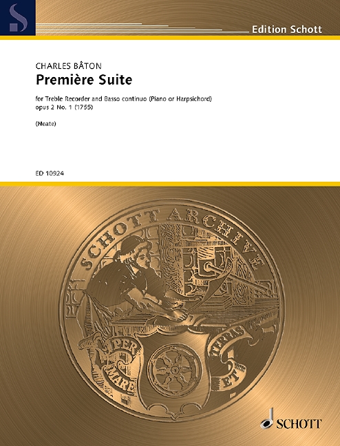 Première Suite op. 2/1, for treble recorder and piano