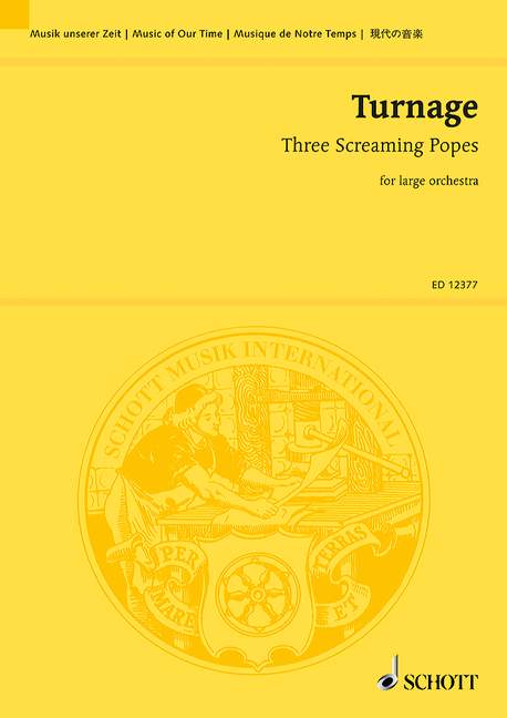 Three Screaming Popes, after Francis Bacon, for orchestra, Study score. 9790220115738 Three Screaming Popes, after Francis Bacon, for orchestra, Study score. 9790220115738