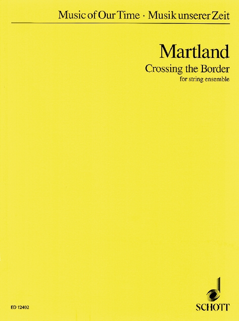 Crossing the Border, for string orchestra, Study score