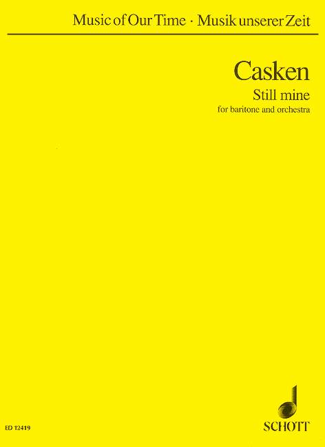 Still mine, for baritone and orchestra, Study score