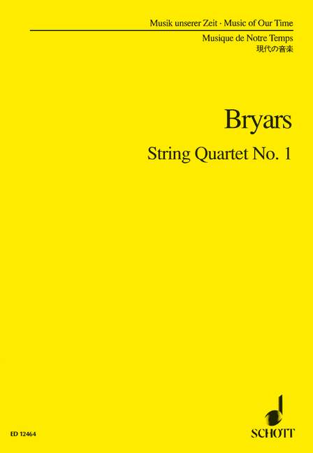 String Quartet No. 1, Between the National and the Bristol, Study score