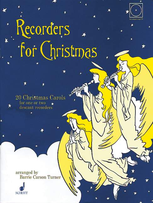 Recorders for Christmas, 20 Christmas Carols, for 1-2 soprano recorders