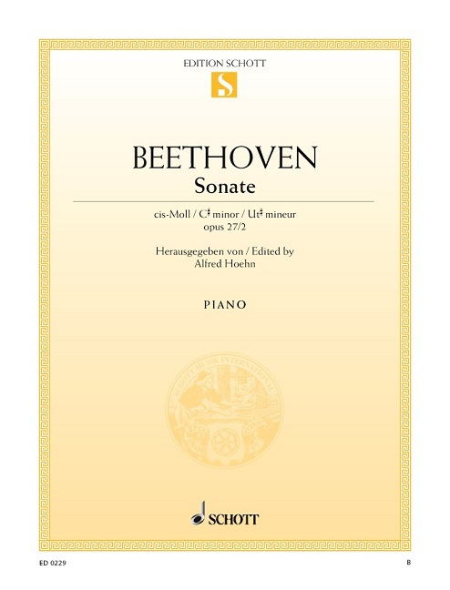 Sonata C sharp Minor op. 27/2, Sonata quasi una Fantasia (Mondschein), for piano