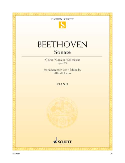 Sonata G major op. 79, Sonatina, for piano