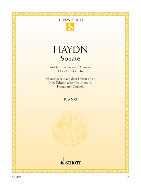 Sonata A-flat major Hob. XVI:46, nach dem Urtext, for piano